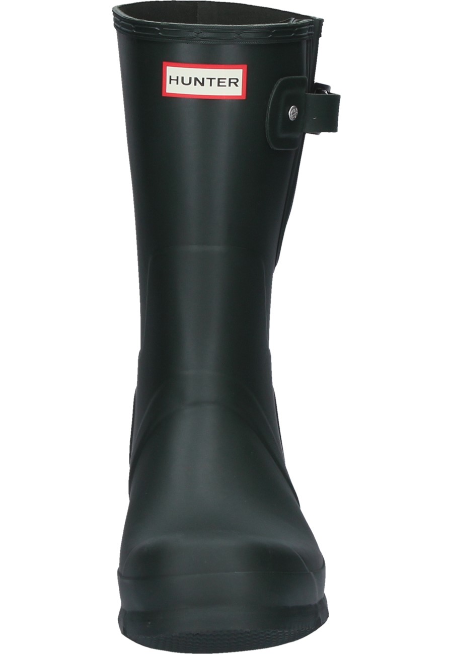 Original Short Side Adjustable dark olive men s wellington boot by Hunter