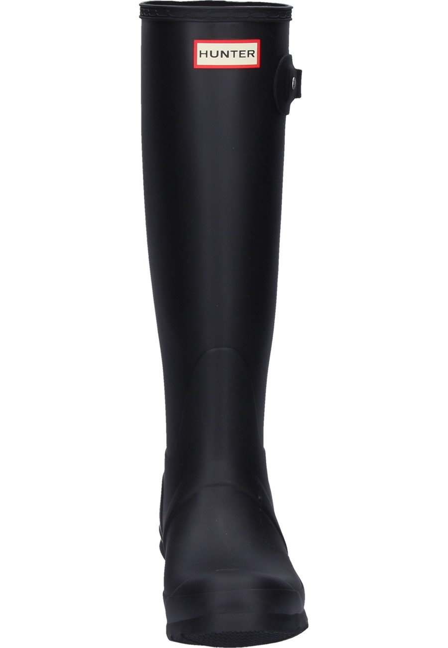 Hunter boots black matte size 8 sales