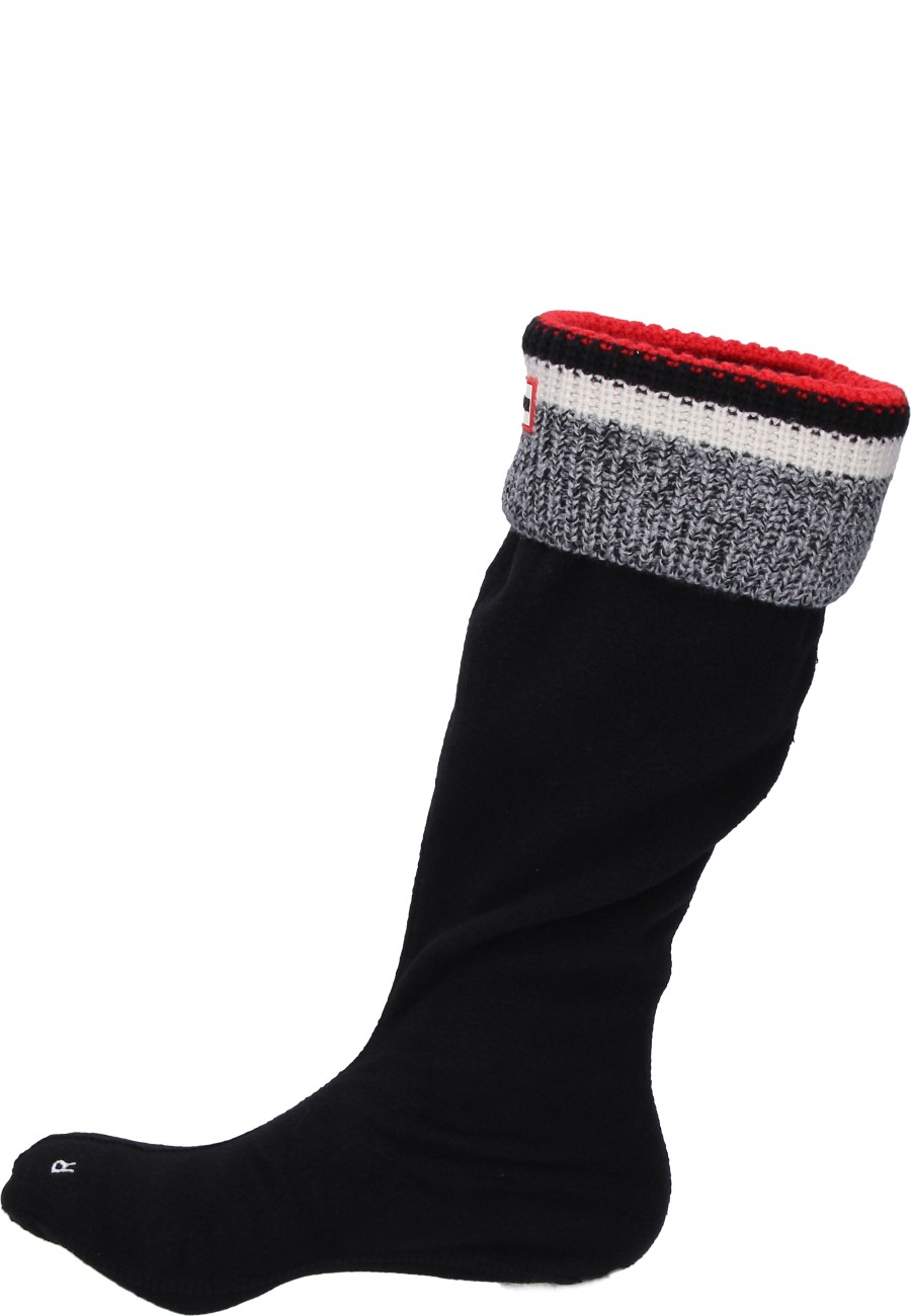 Warming Rubber Boot Sock RECYCLED FLEECE BLOCK STRIPE TALL BOOT SOCK by