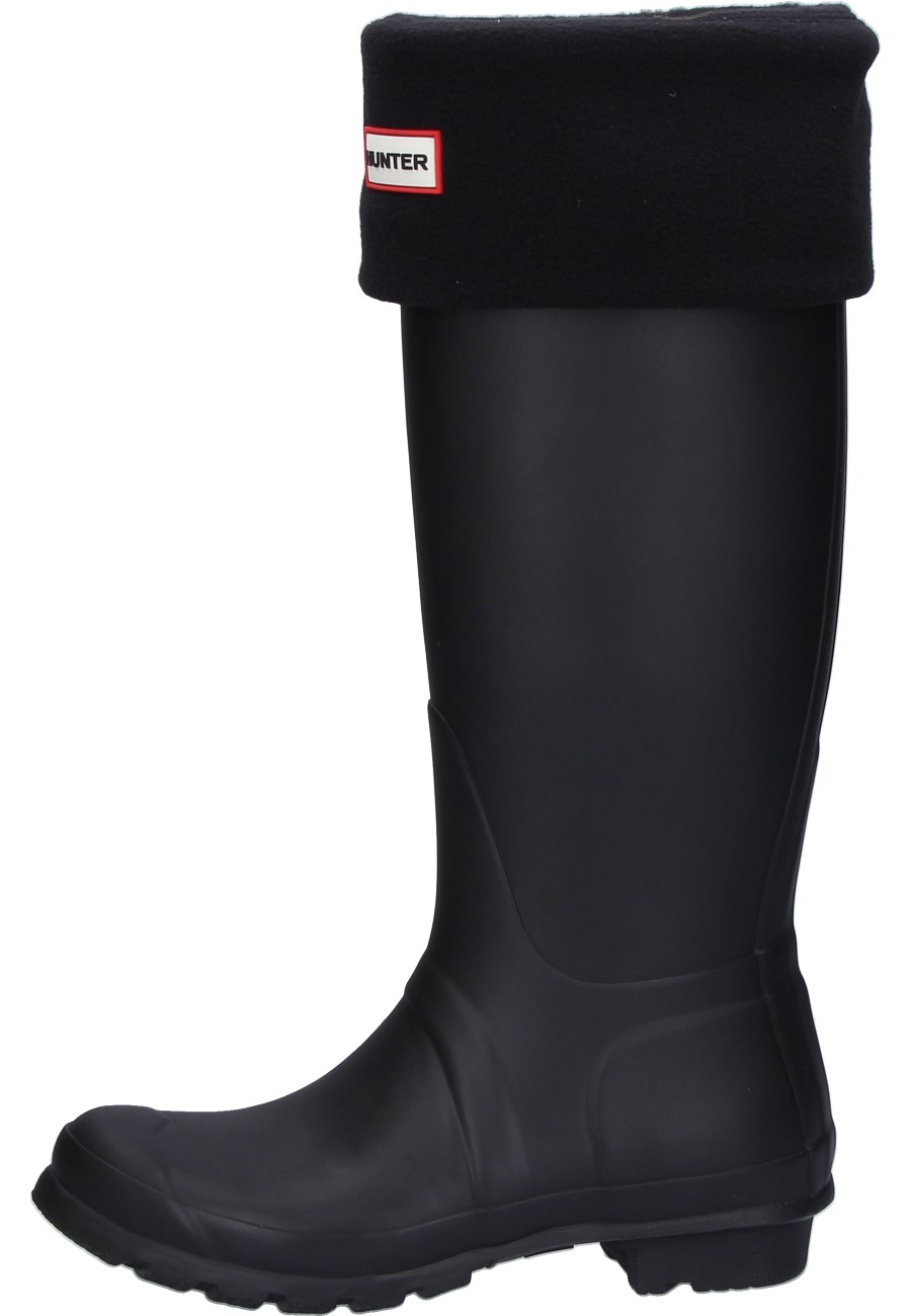 Warming rubber boot sock RECYCLED FLEECE TALL BOOT SOCK black by Hunter