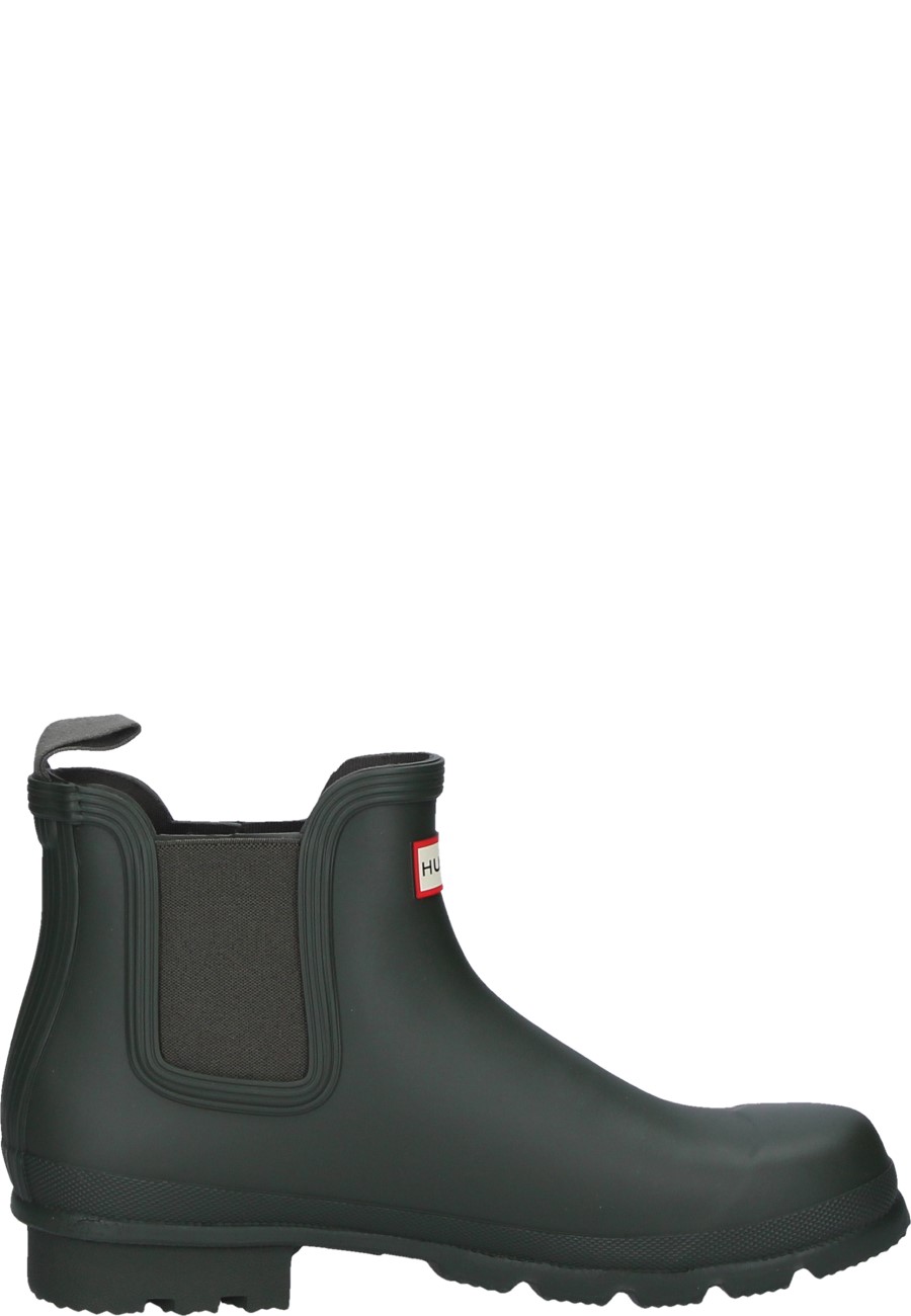 Hunter men s wellington ankle boot ORIGINAL CHELSEA in dark olive