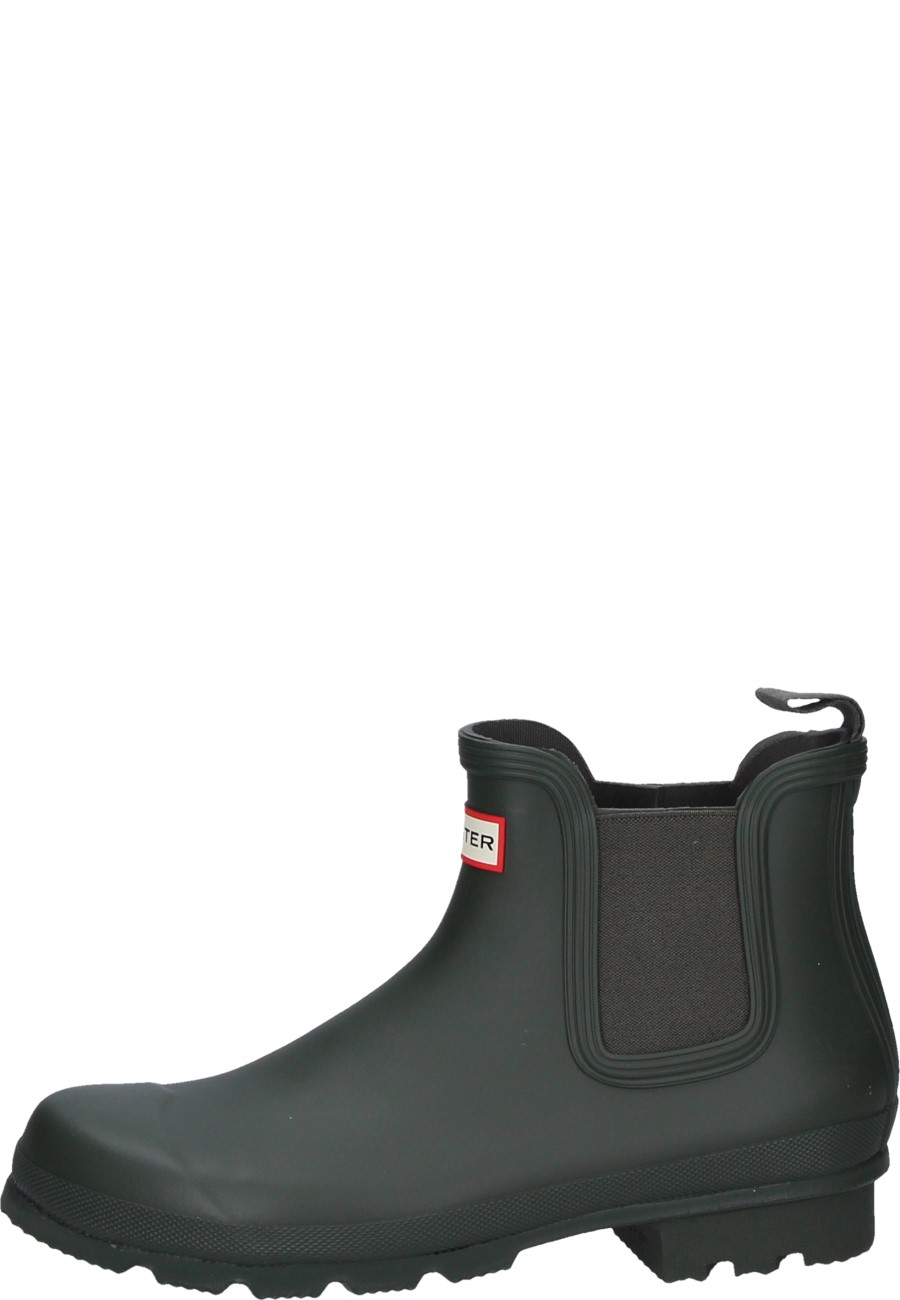 Hunter men's wellington ankle boot ORIGINAL CHELSEA in dark olive