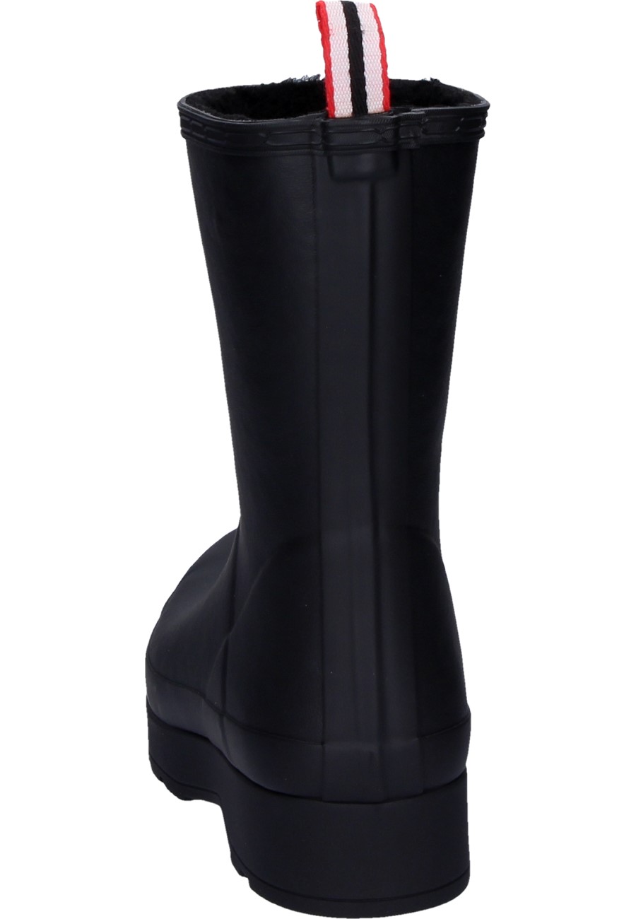 Mens Short Rubber Boots M PLAY MID SHERPA INSULATED BT black by Hunter