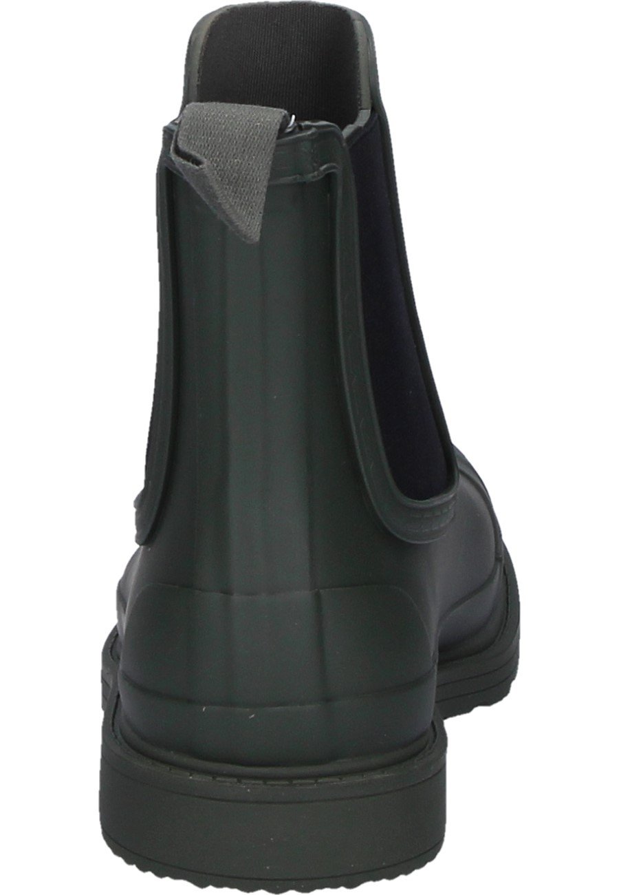 Mens wellington ankle boot M Commando Chelsea Boot olive green by Hunter