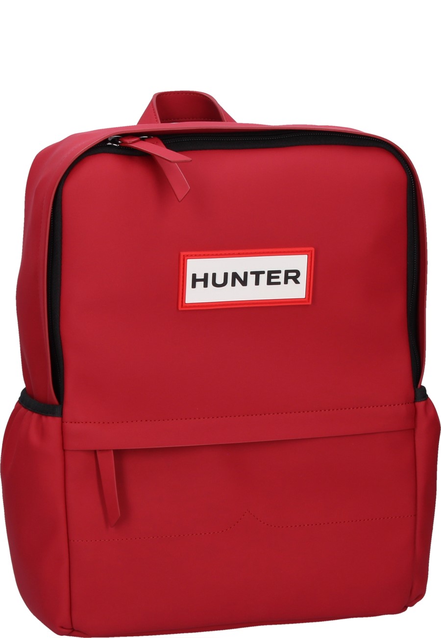 Rubberised backpack Original in military red of Hunter