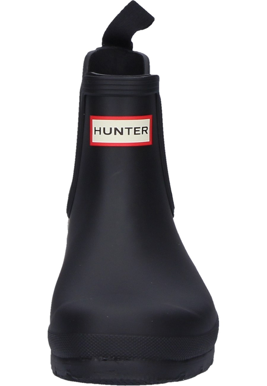 ORIGINAL CHELSEA black rubber ankle boots from Hunter for women