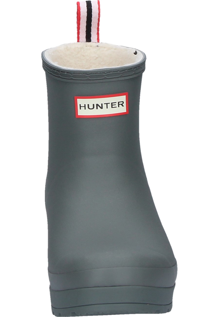 Warm wellington ankle boot W PLAY SHORT SHERPA INSULATED urban grey for women by Hunter