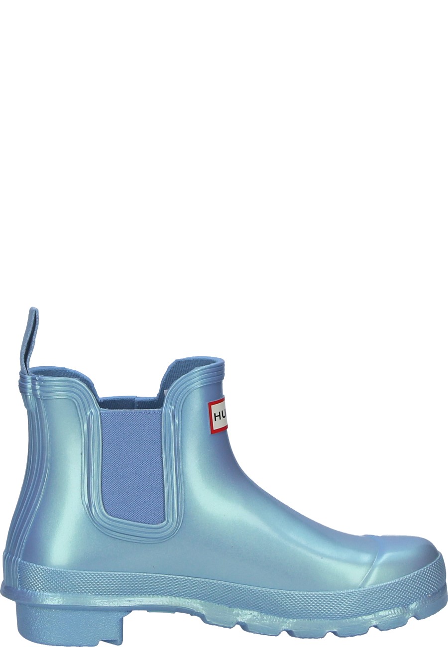 Blue hunter chelsea best sale boots