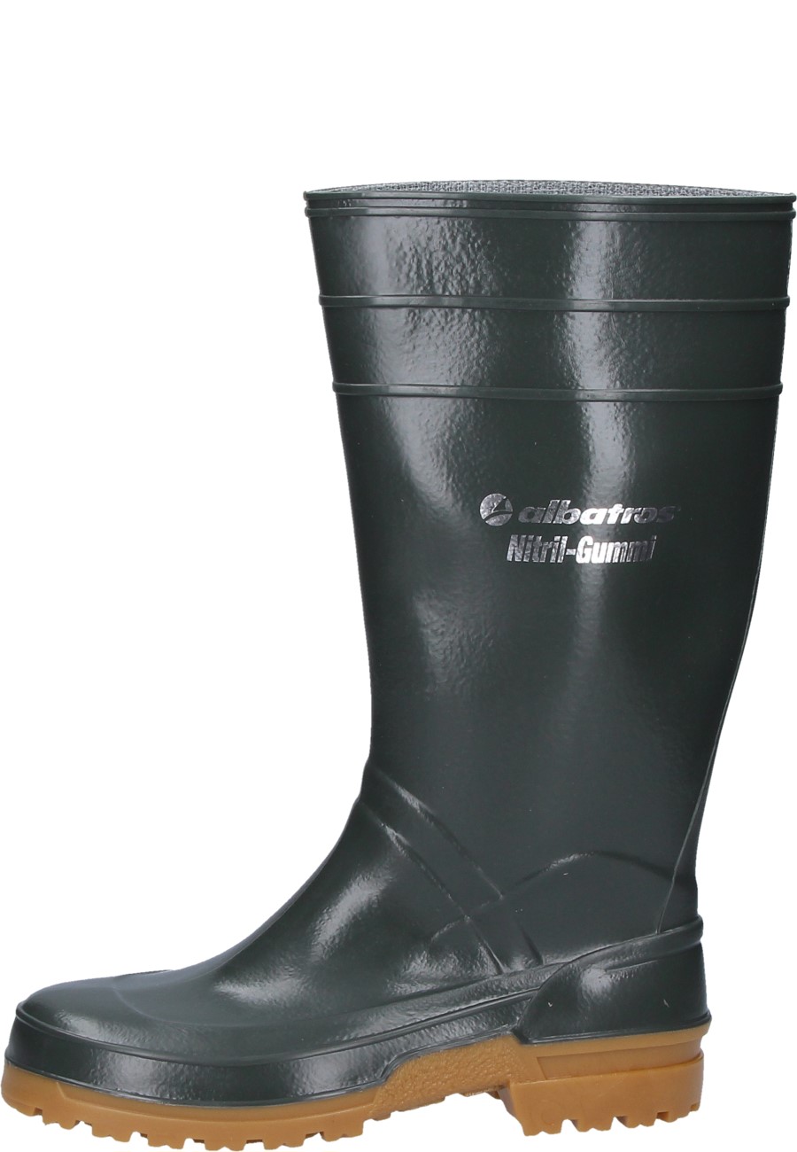Albatros Nitrile Rubber Boots a high, green work boot to EN 347