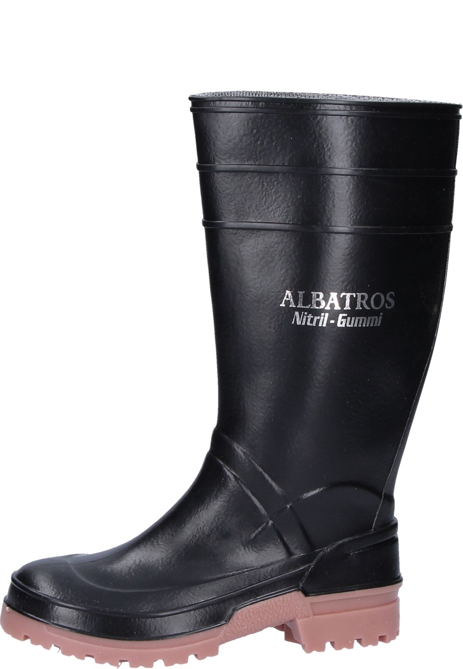 Albatros Nitrile Rubber Boots a high, black work boot to EN 347