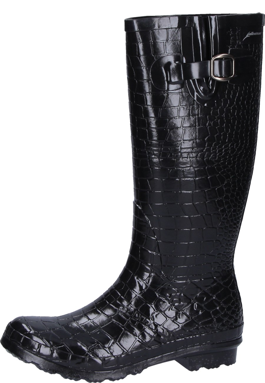 Women's rubber boots Aurora in black of the manufacturer Albatros