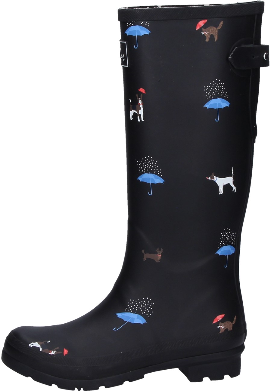 rubber boot WELLY PRINT BLACK CAT DOG 