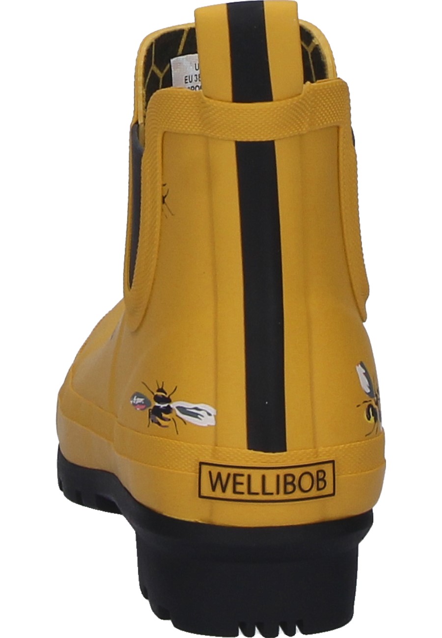 Summery rubber ankle boot WELLIBOB YELLOW BEES for women by Joules