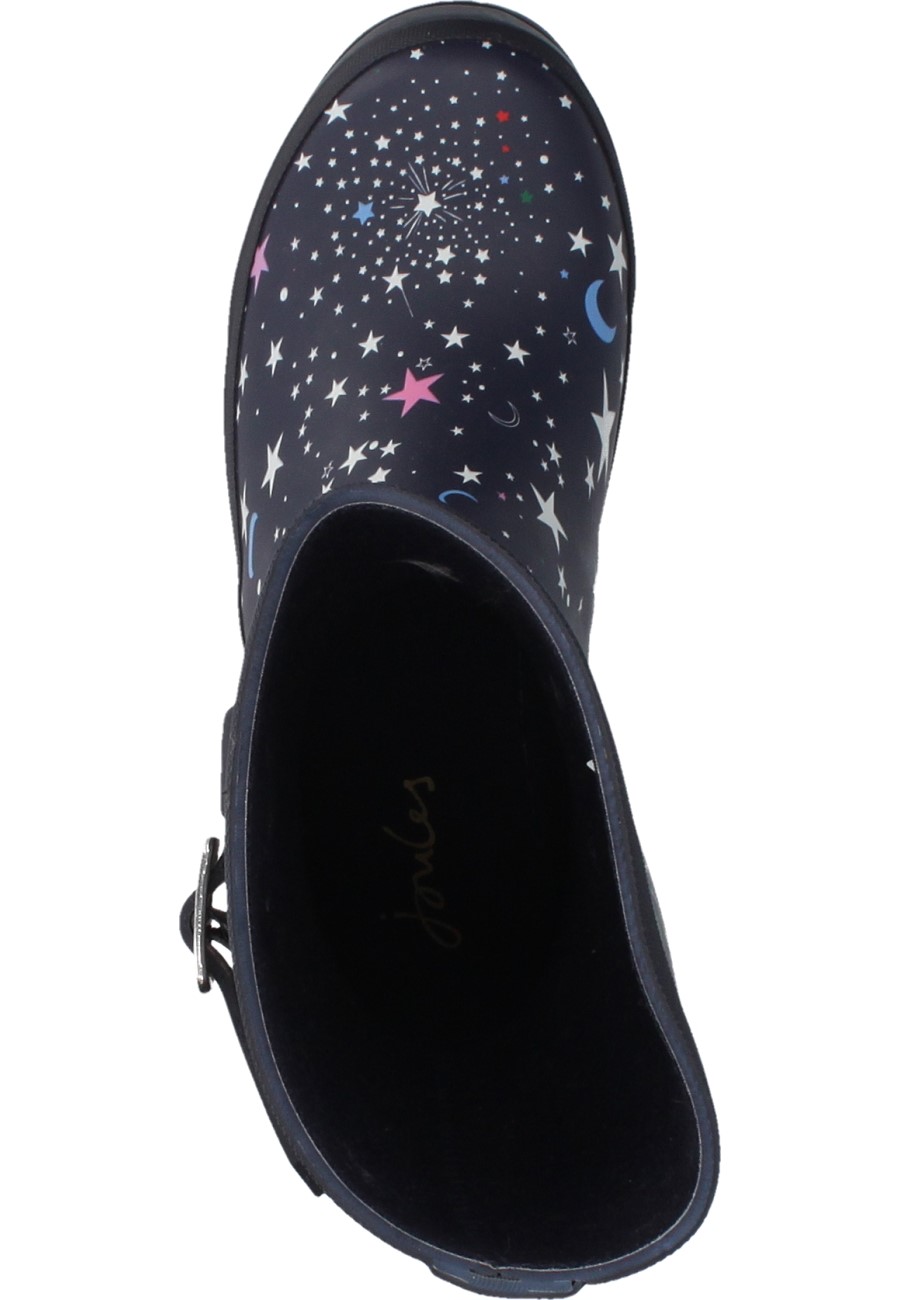 Joules womens short wellington boot MOLLY WELLY NAVY STARS