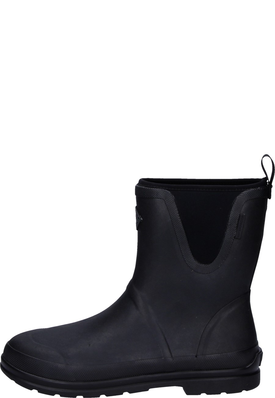 Mens black rubber boots discount