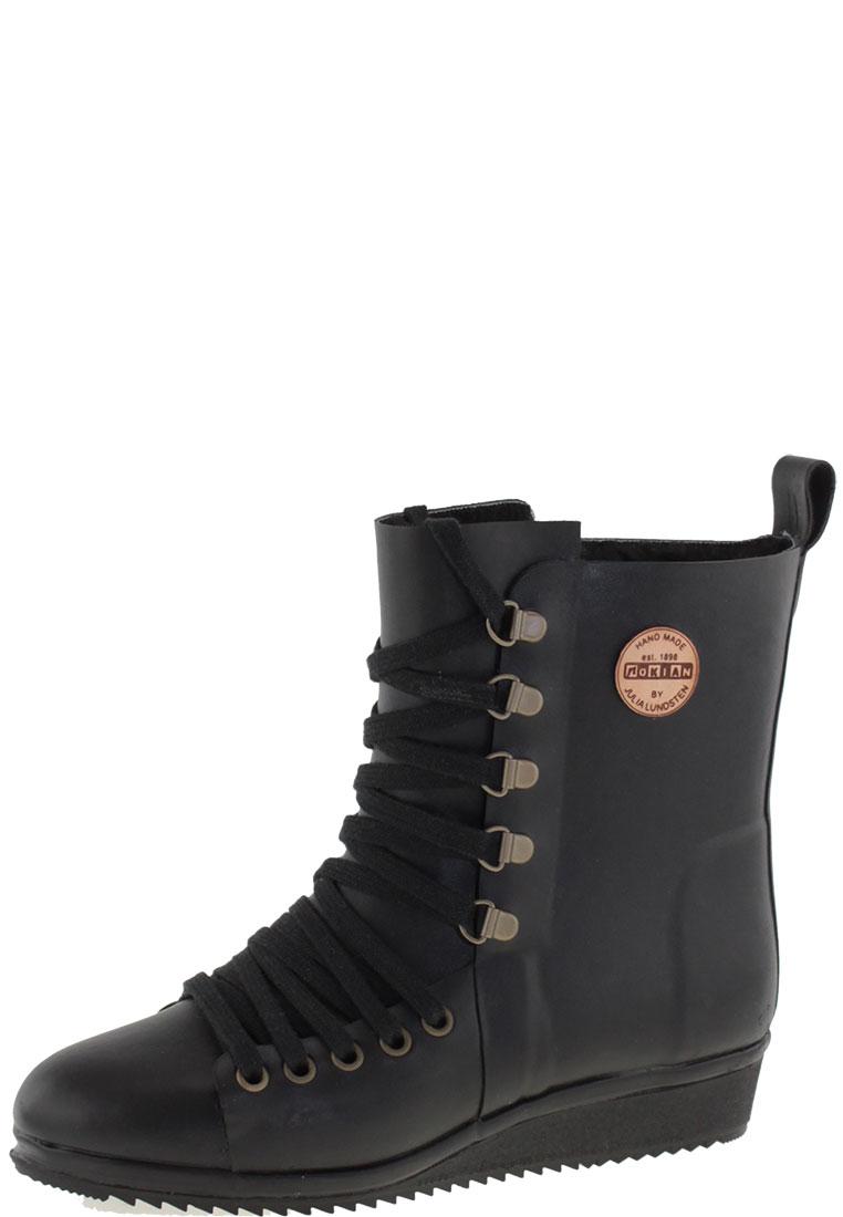 lace up ankle rain boots