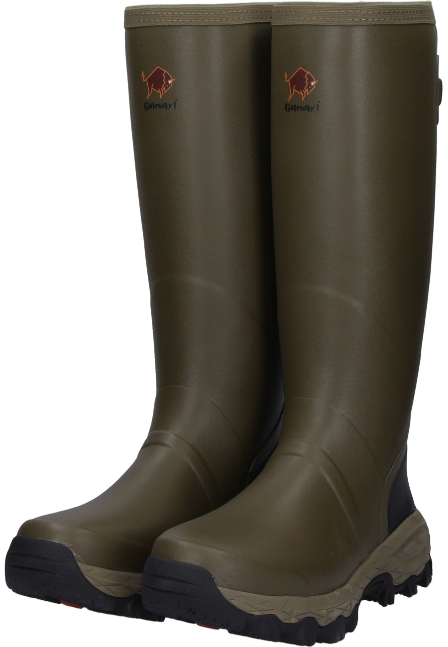 Mens rugged rubber boot by Gateway1 WOODSTALKER 18