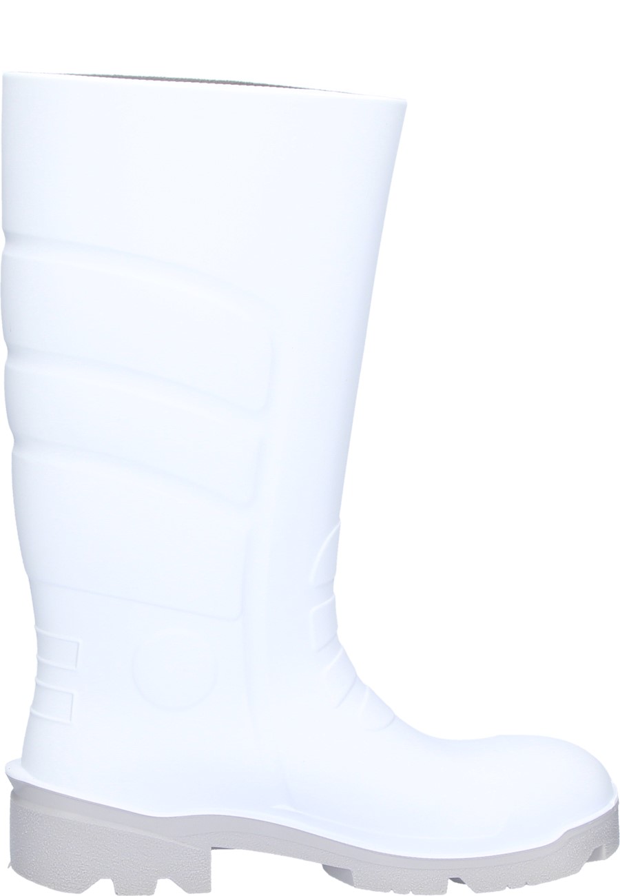 Nora Max White PU Wellington boots to EN ISO 20347 without toe and penetration protection