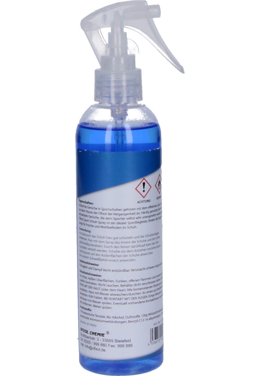 Sports shoe spray against tangy smells in your sports shoes