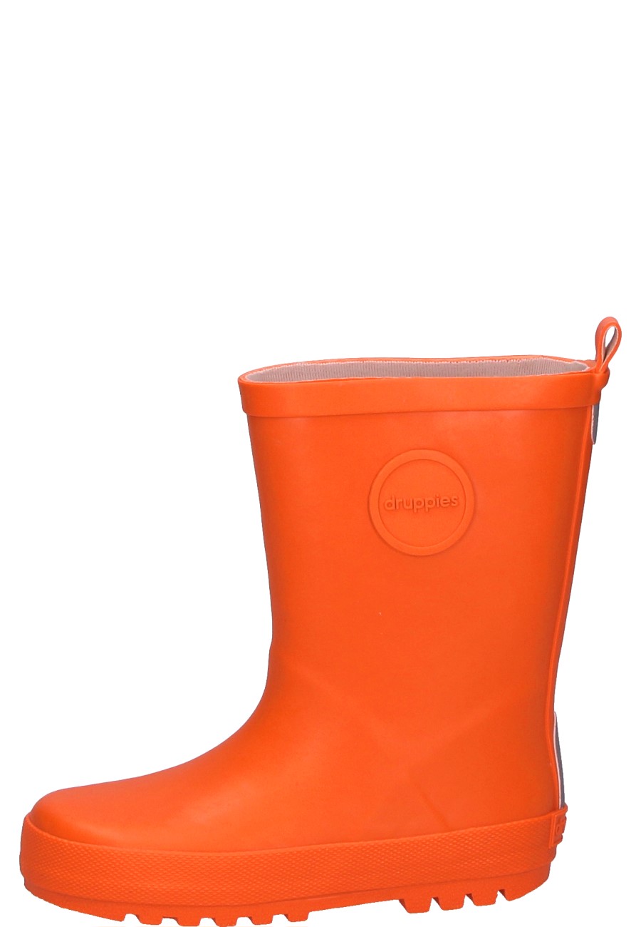 ADVENTURE orange sturdy rain wellington boots for women and
