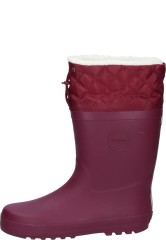 Druppies lined wellington boots berry