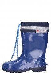 KIM Kids Wellies in blue – boots for boys and girls with 3M Scotchlite reflective safety strip