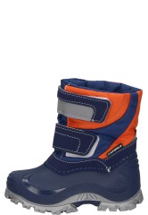Spirale lined children wellington boots SIMON blue/orange