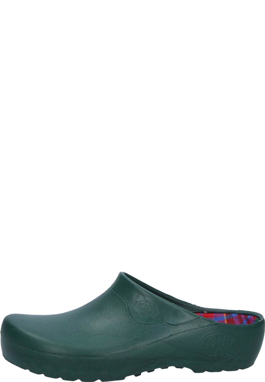 iridescent clogs