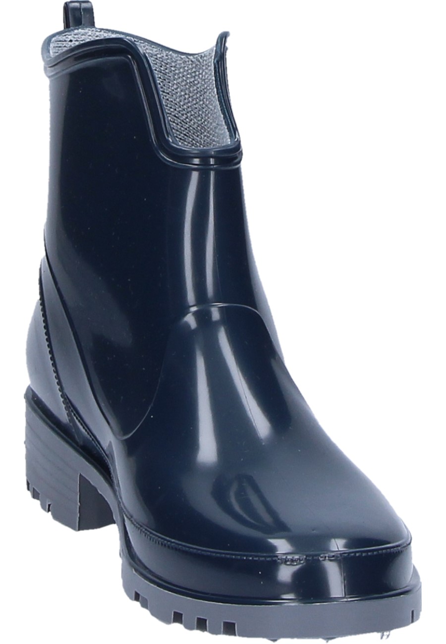 ELKE Women’s Black Ankle Rain Boots inexpensive and in a practical short versi