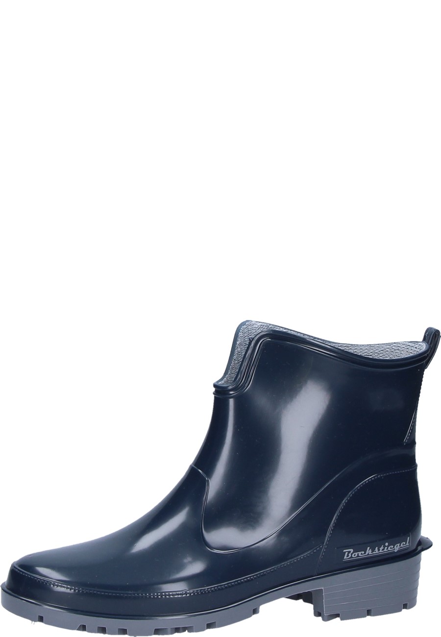 ELKE Women's Black Ankle Rain Boots 