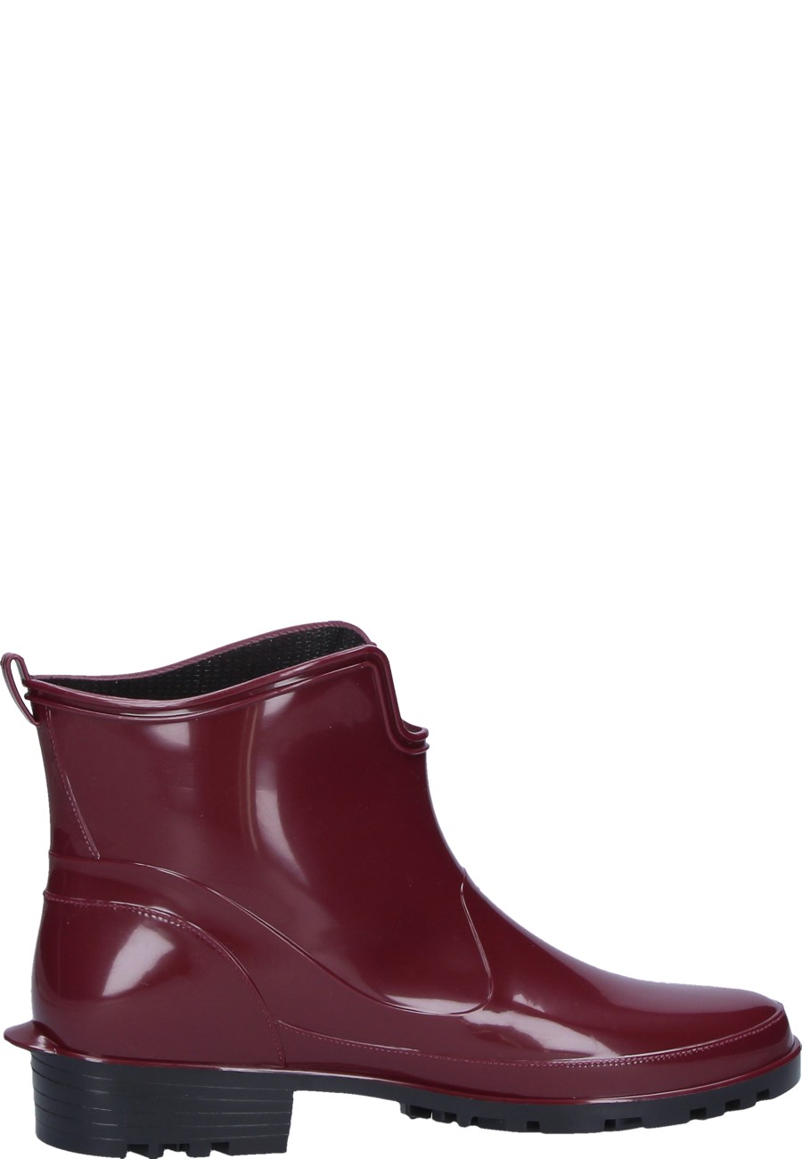 ELKE Women’s Red Ankle Rain Boots inexpensive and in a practical