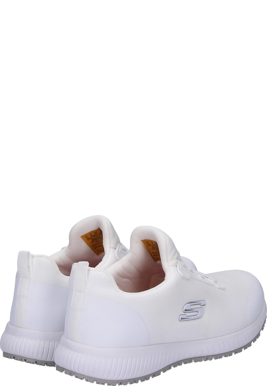 Trendy work shoes SQUAD SR white for women by Skechers