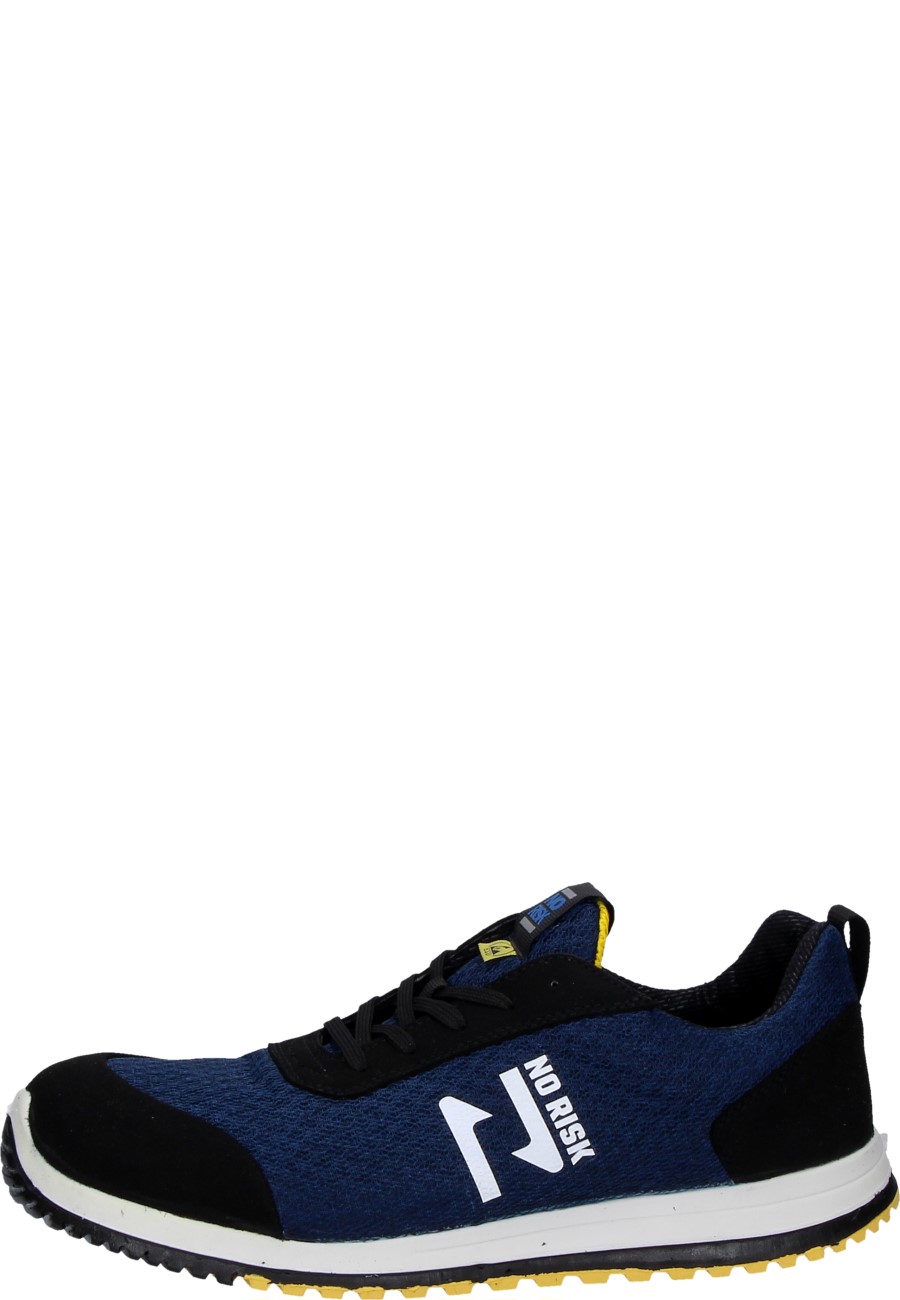 NO RISK safety shoe Gamer, black blue EN ISO 20345:2011 S1P