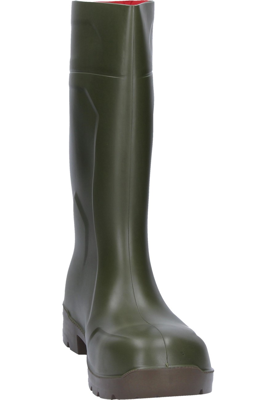PUROFORT Multi Grip Safety green Wellington boots by Dunlop