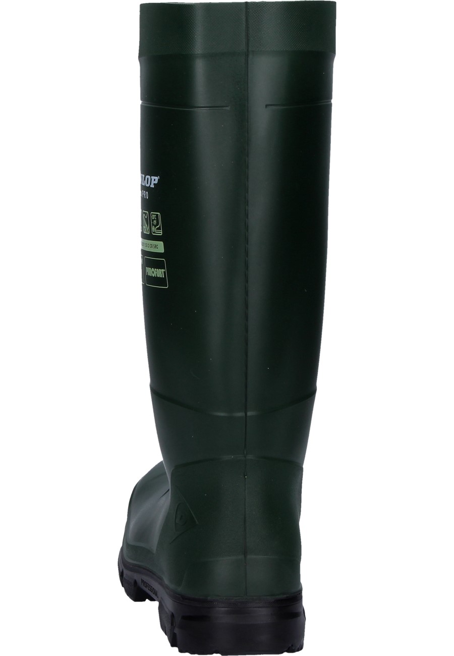 Dunlop Protomaster S5 SRA Safety Wellington Boots - Steel Toe, Size 9, Unisex PVC/Nitrile