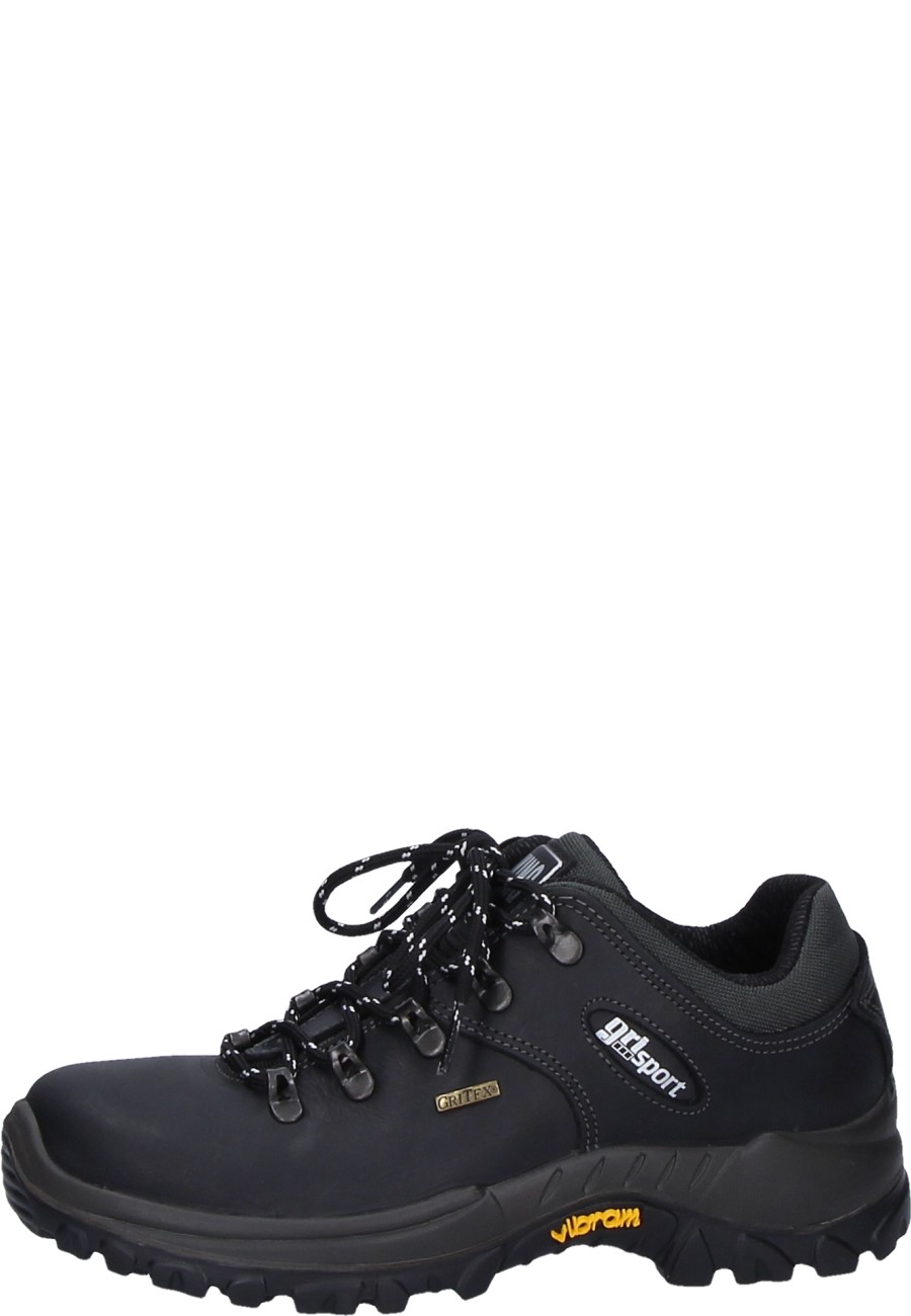 Grisport Trekking Shoe in black made from Leather/Nylon mesh