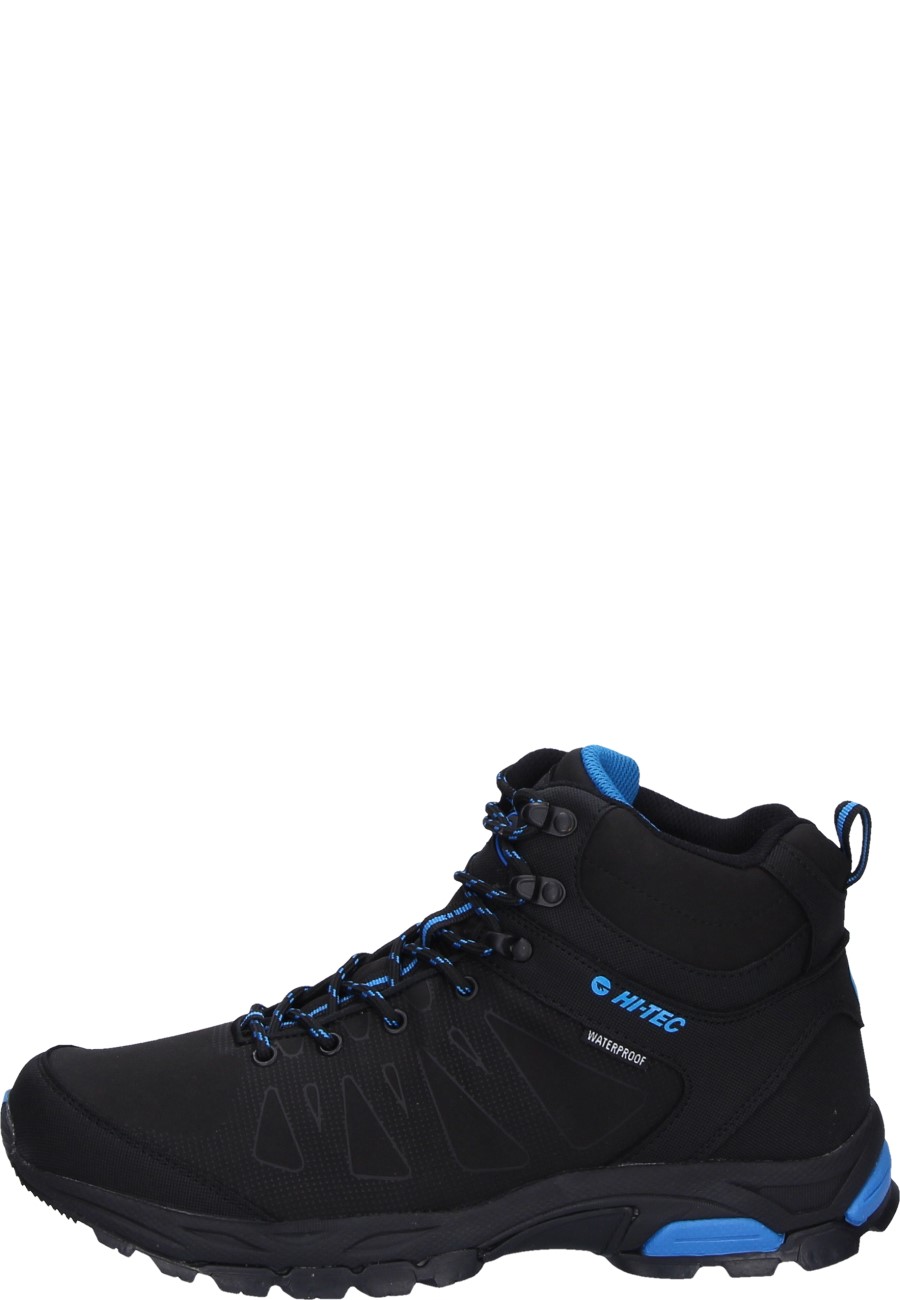 Hi-Tec RAVEN MID WP - Trekingové boty - black/grape wine/černá