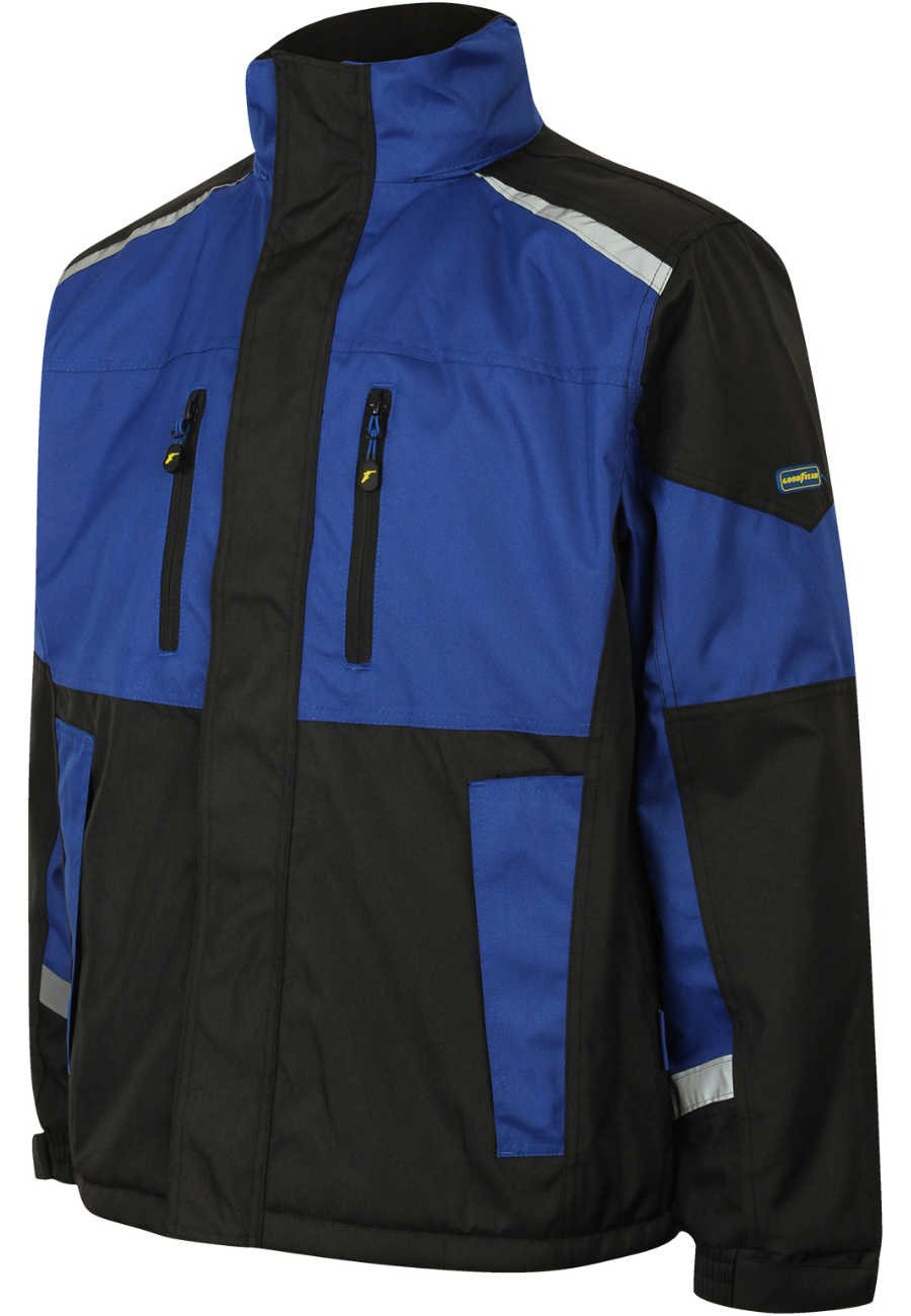 Softshell working jacket Work in black and blue of the label Good Year