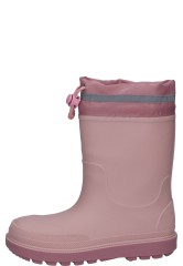 Playshoes lined children's rubber boot pink with cuff