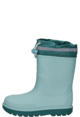 Playshoes lined children's rubber boot green with cuff