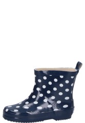 Playshoes short children's wellington boot POINTS blue