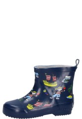 Playshoes short children's rubber boots PIRATE ISLAND blue