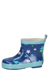Playshoes short children's wellington boot STARS blue