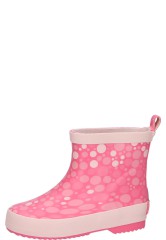 Playshoes short children's rubber boots SPOTS pink