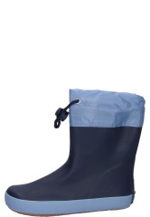 Playshoes short barefoot children's rubber boots blue | With cuff