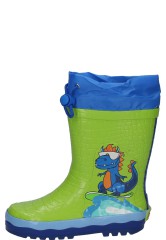 Playshoes kids wellington boot DINO green