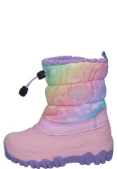 Playshoes children's winter boot RAINBOW pink