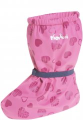 Lined booties with cute heart print by Playshoes for toddlers