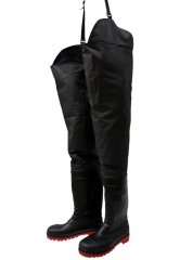 Portwest PVC hip waders S5 â black/red Portwest PVC hip waders S5 â black/red