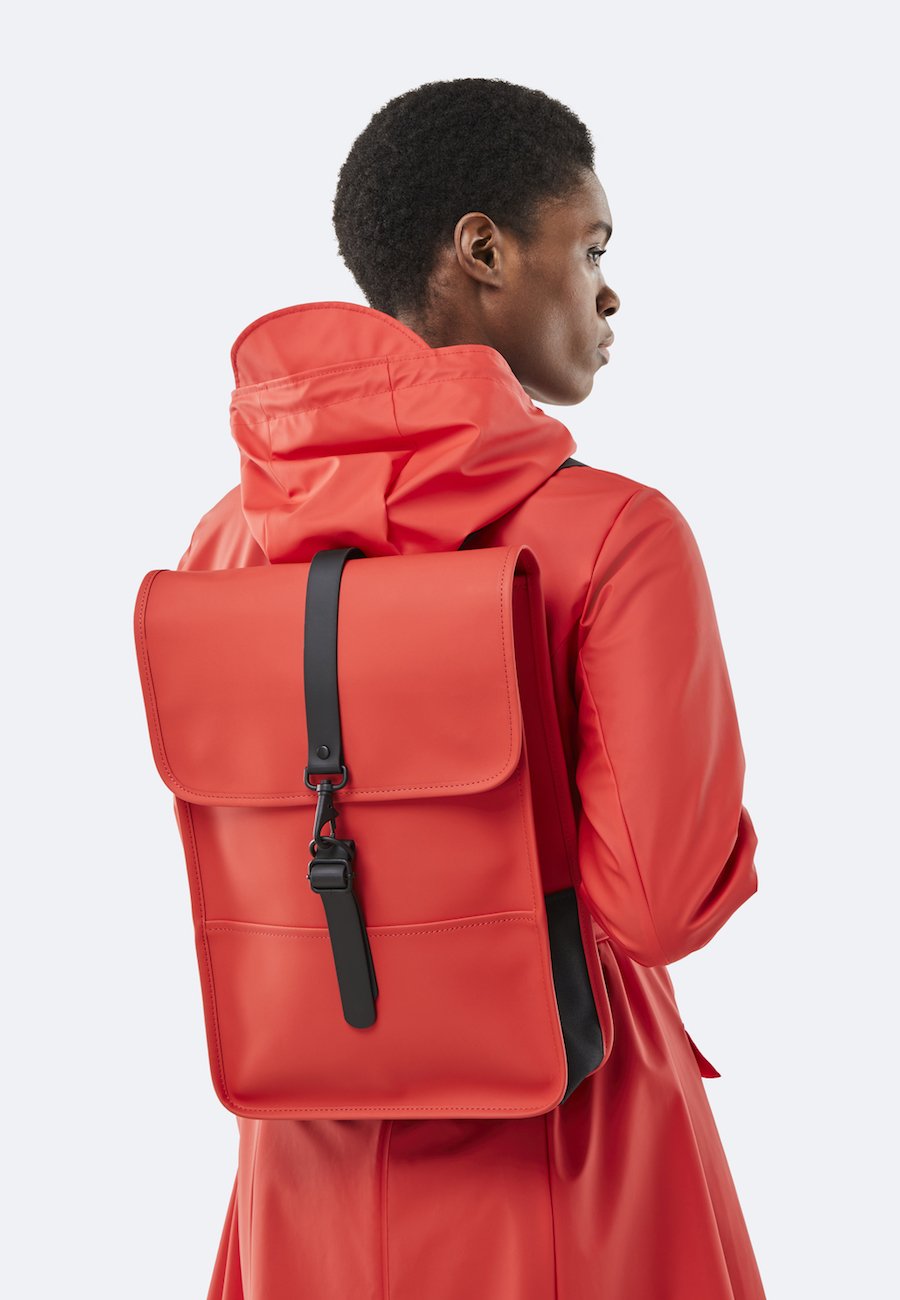Backpack BACKPACK MINI in the springlike colour red by RAINS Your